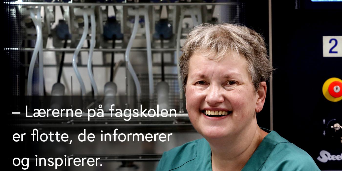 Berit Sigdestad, 56 år fra Nordfjordeid Fagskolestudent på studiet Sterilforsyning